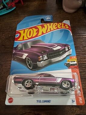 Hot Wheels '71 El Camino Die-Cast Toy Car - Purple
